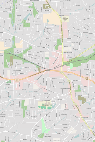 Detailed Editable Vector Map of  Mableton