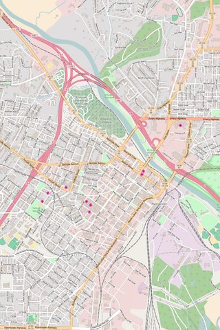 Detailed Editable Vector Map of  Macon