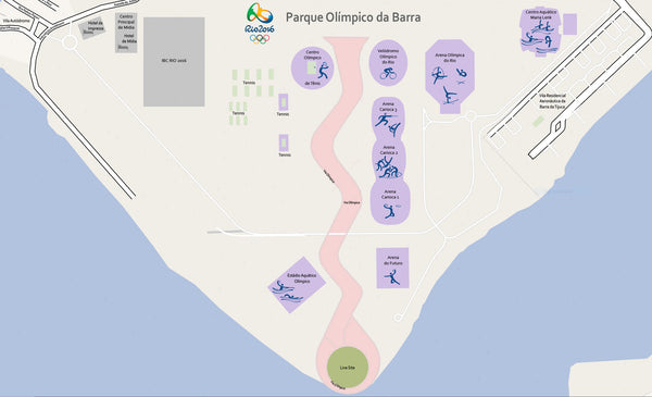 Editable Vector Map Barra Olympic Park
