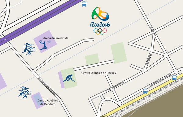 Illustrator Vector Map Deodoro Olympic Park