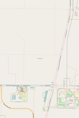 Detailed Editable Vector Map of  Merritt Island