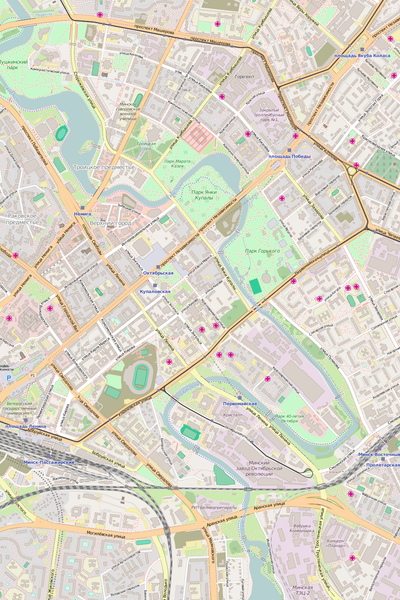 Editable Vector City Map Illustrator