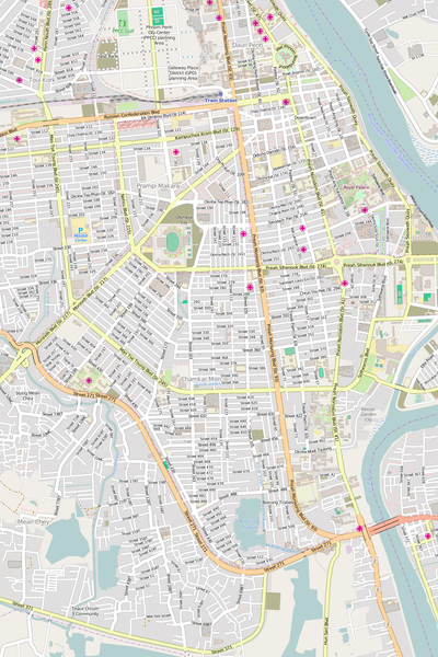 Editable Vector City Map Illustrator