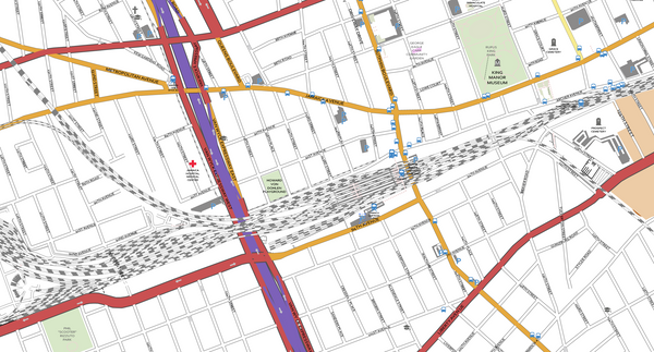 Detailed Vector Map of Queens New York City