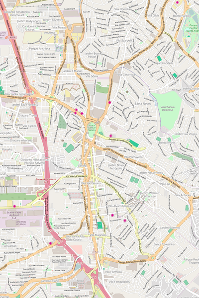 Editable Vector City Map Illustrator