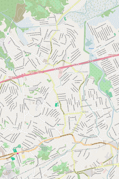 Editable Vector City Map Illustrator