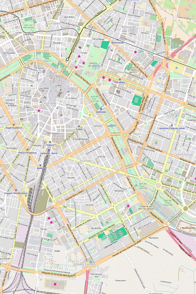 Editable Vector City Map Illustrator