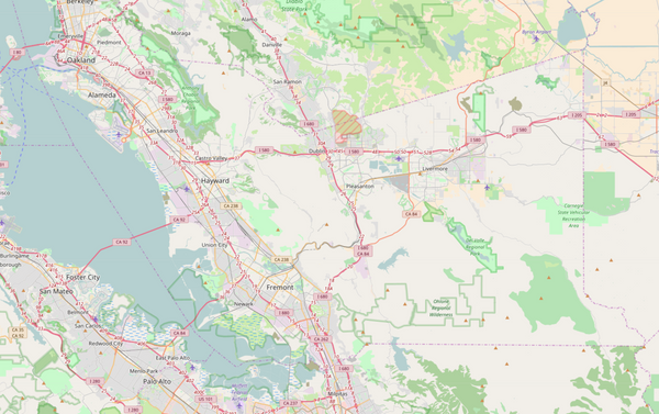 Alameda Editable County Map