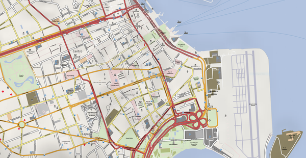 Vector Map Rio de Janeiro Downtown