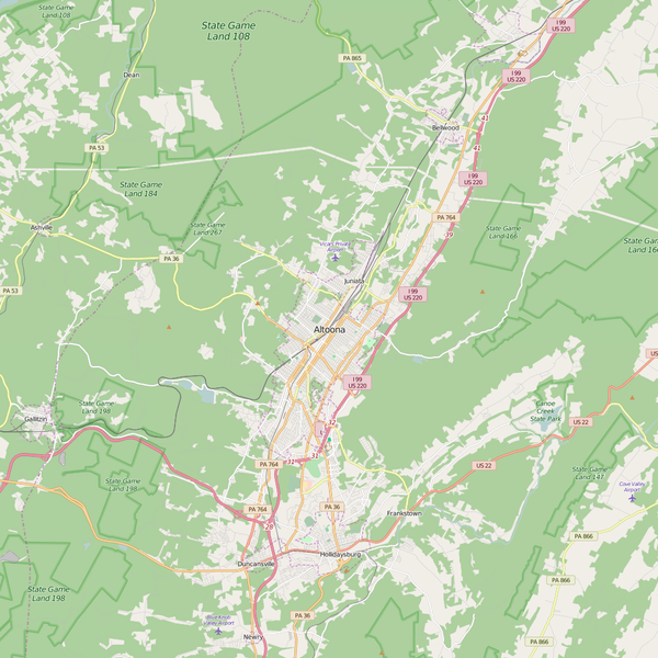 Editable City Map of Altoona, IA