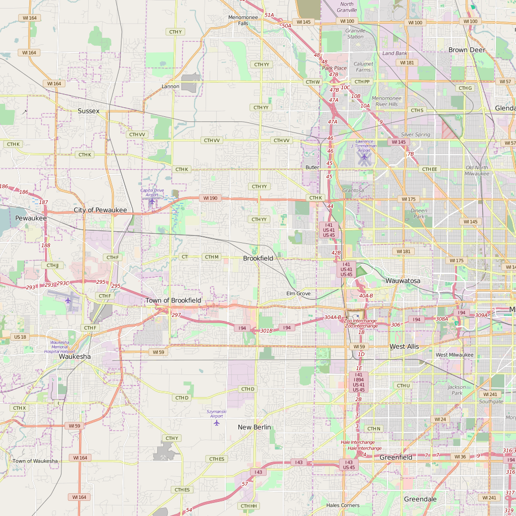 Editable City Map of Brookfield, IL