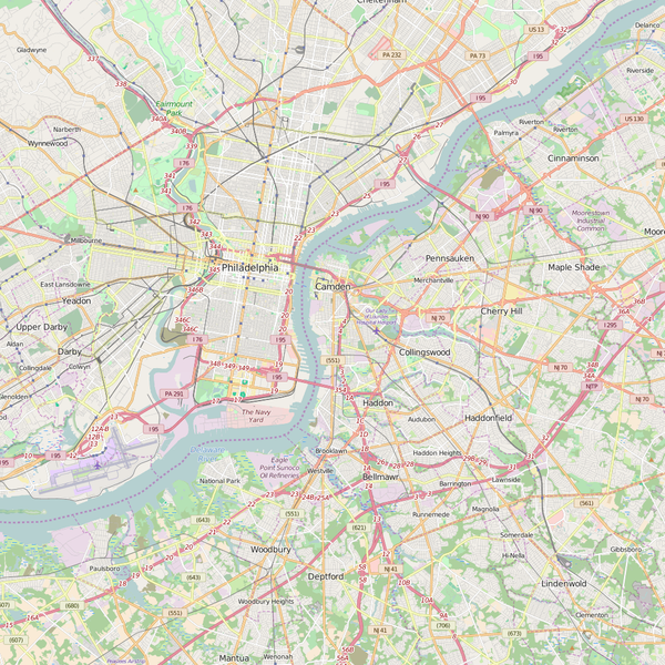 Editable City Map of Camden, AR