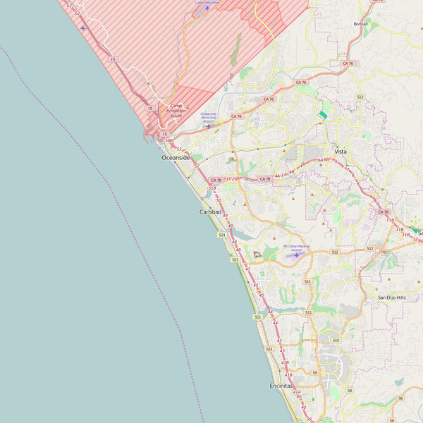 Editable City Map of Carlsbad, CA