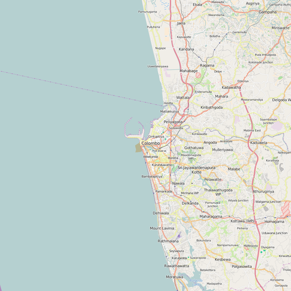 Map Columbo Editable City Map of Colombo – Map Illustrators
