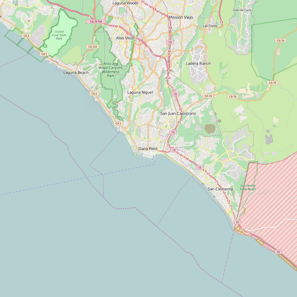 Editable City Map of Dana Point, CA