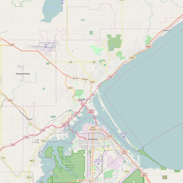 Editable City Map of Duluth, GA