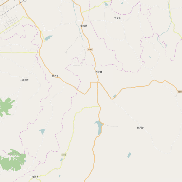Editable City Map of Fushun