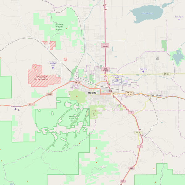 Editable City Map of Helena, AL