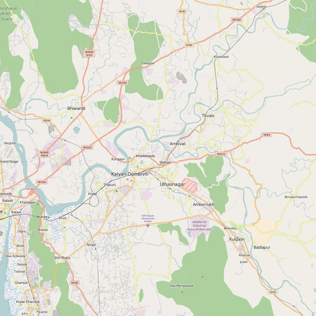 Editable City Map of Kalyan