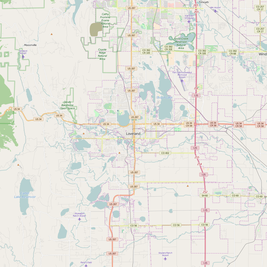 Loveland Co Map