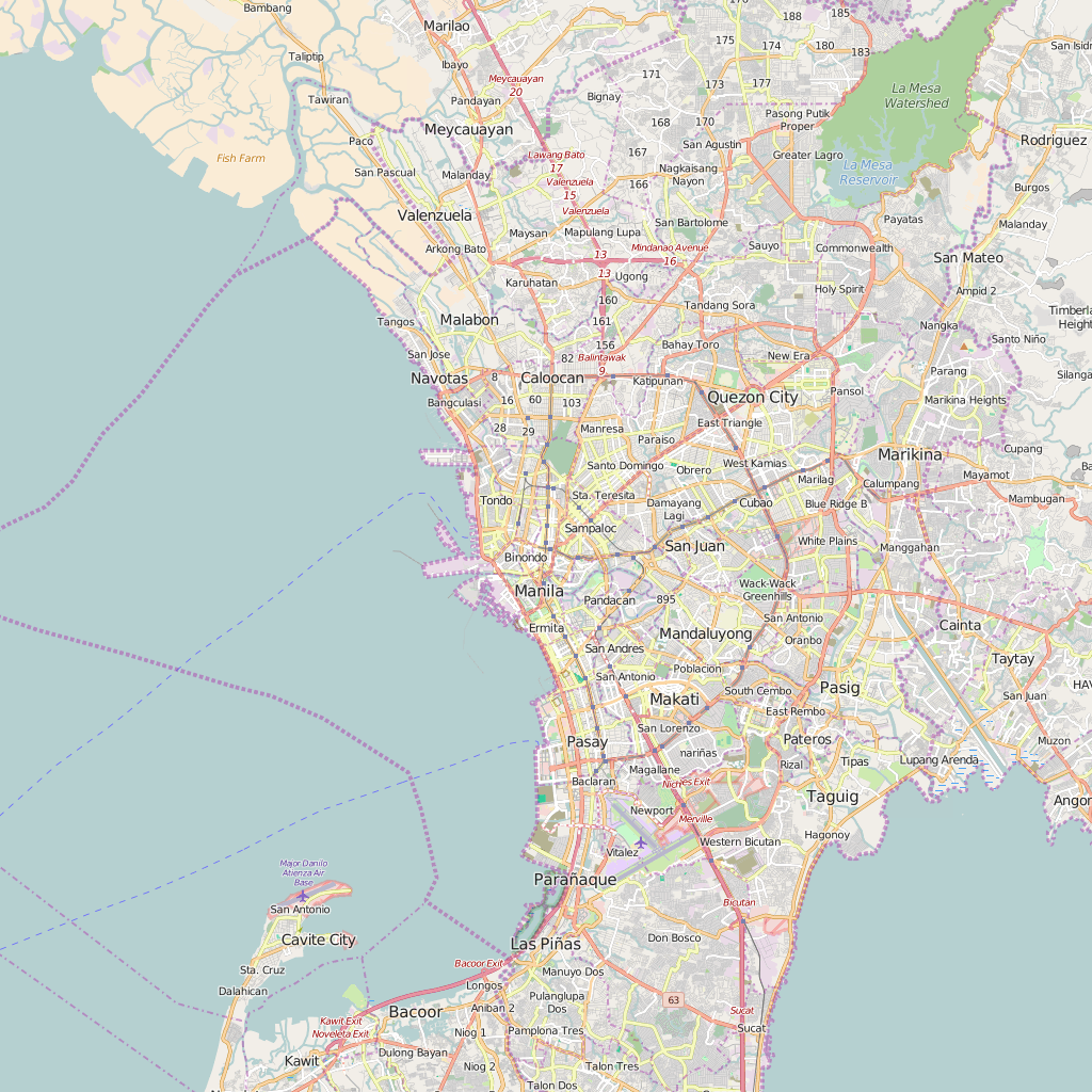 Manila Map Detailed