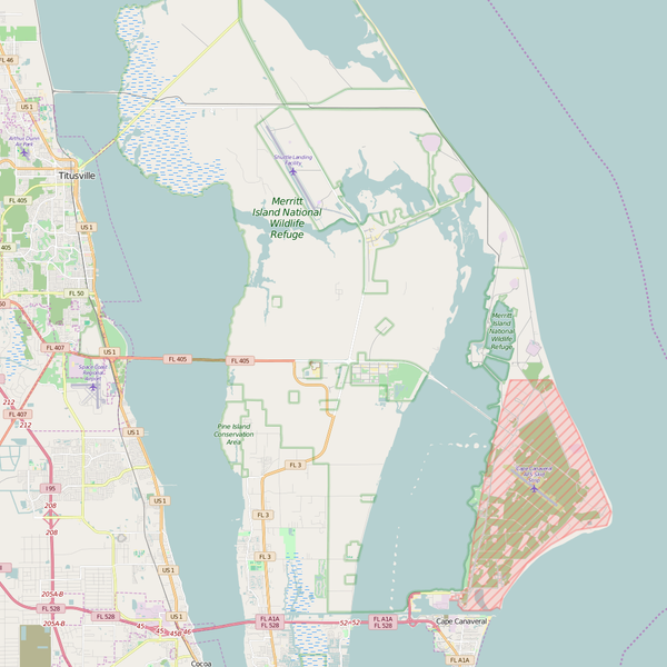 Editable City Map of Merritt Island, FL