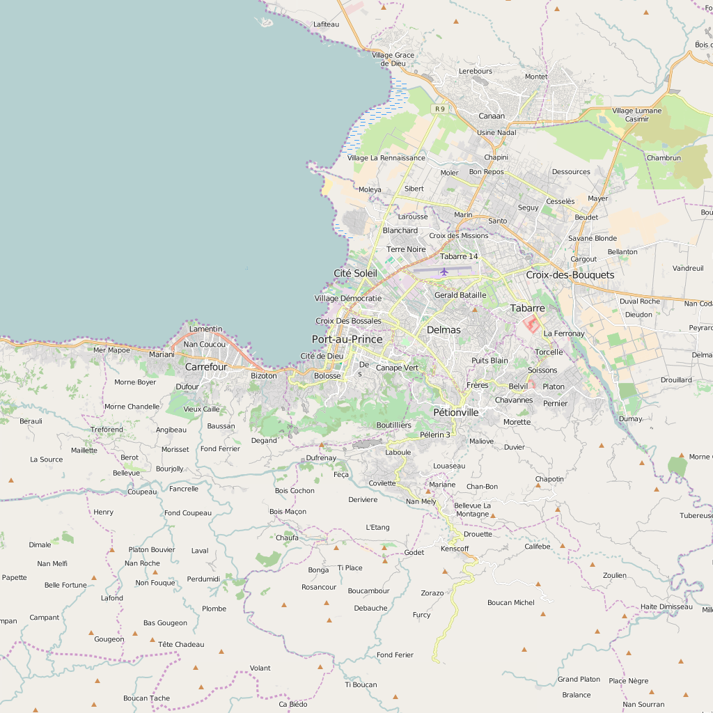 Editable City Map of Port-au-Prince