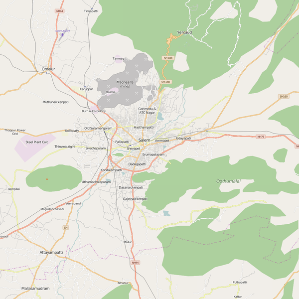 Editable City Map of Selam