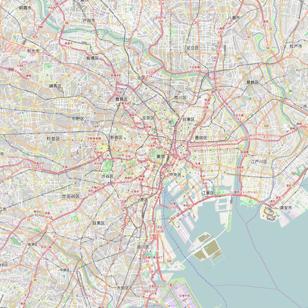 Editable City Map of Tokyo – Map Illustrators