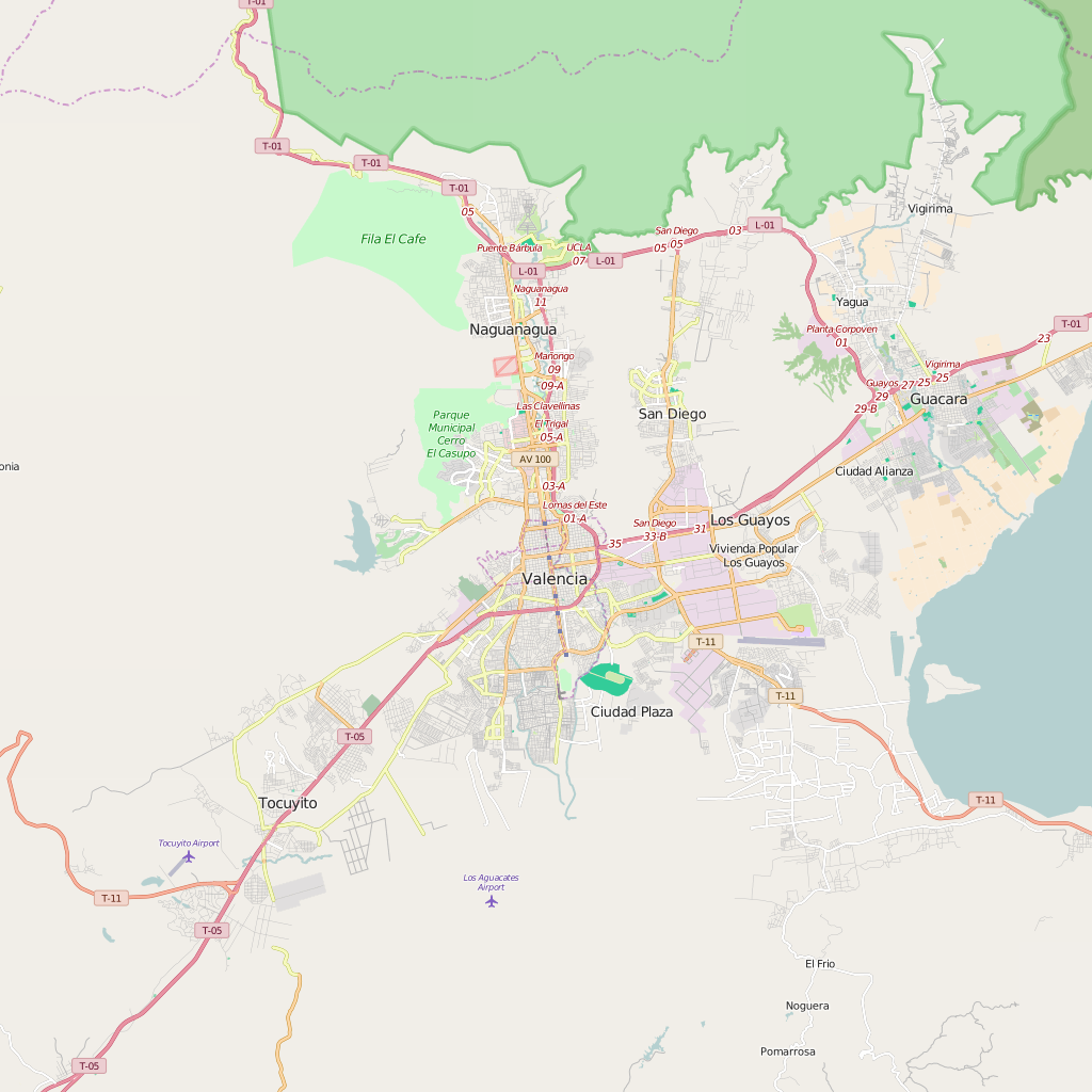 Editable City Map of Valencia