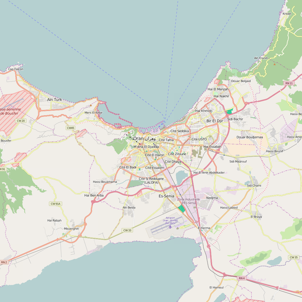 Editable City Map of Wahran