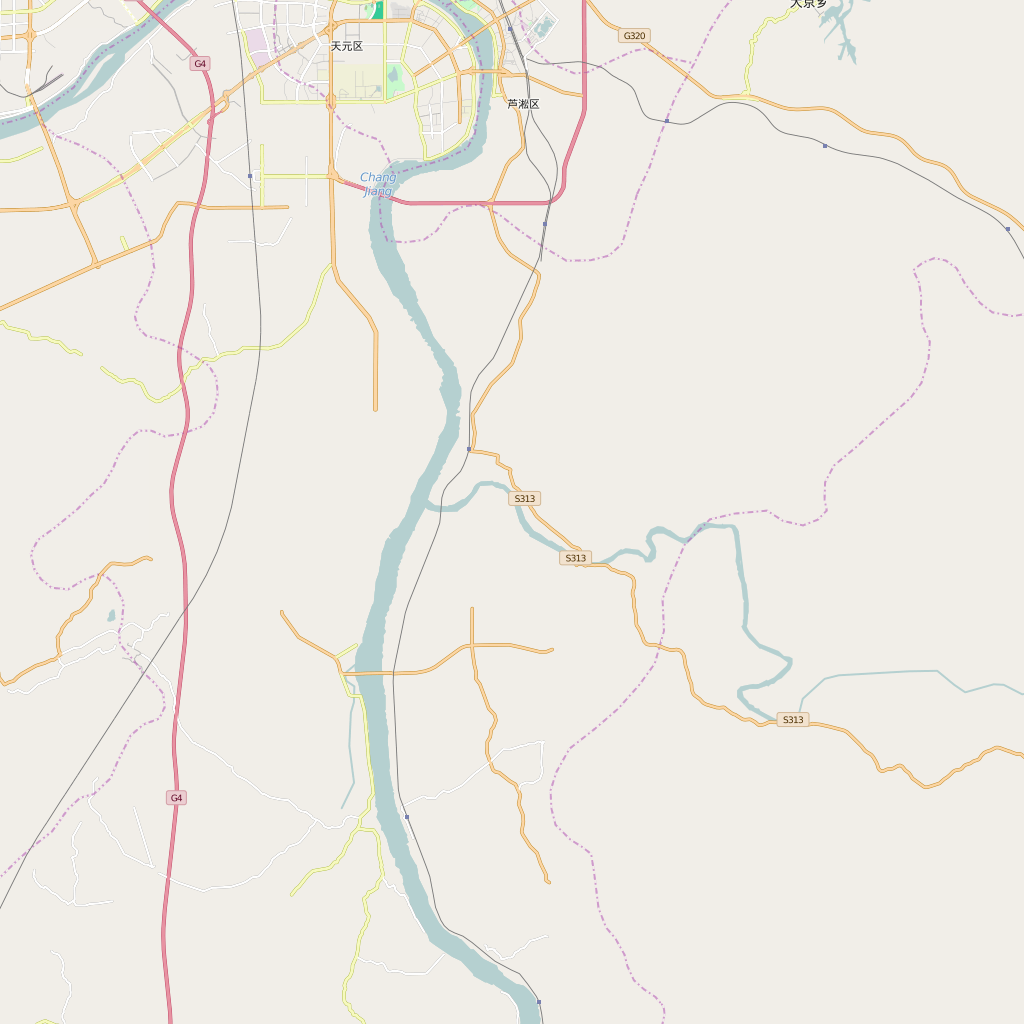 Editable City Map of Zhuzhou