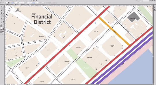Map Lower Manhattan Financial District