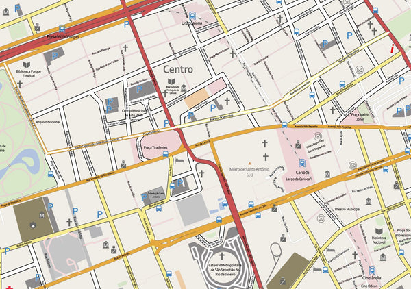 Vector Map Rio de Janeiro