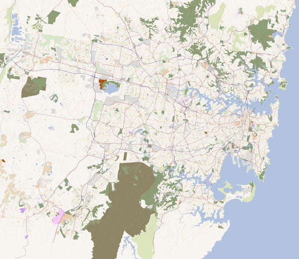 Custom Map Sydney