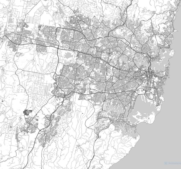 Custom Map Sydney